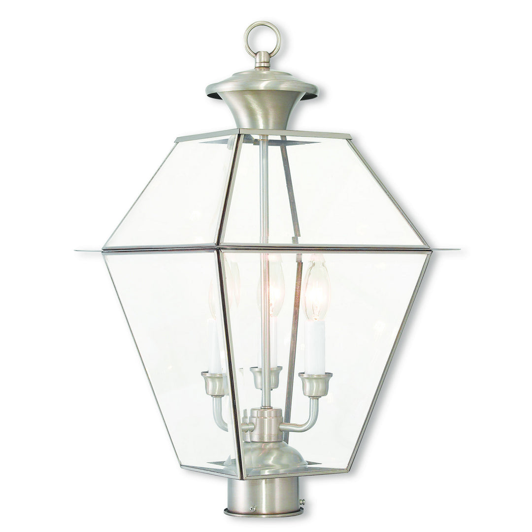Livex Lighting 2384-91  Westover Outdoor Brushed Nickel