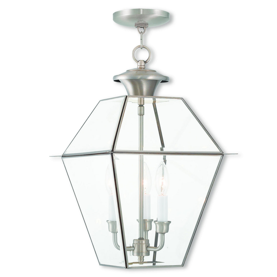 Livex Lighting 2385-91  Westover Outdoor Brushed Nickel