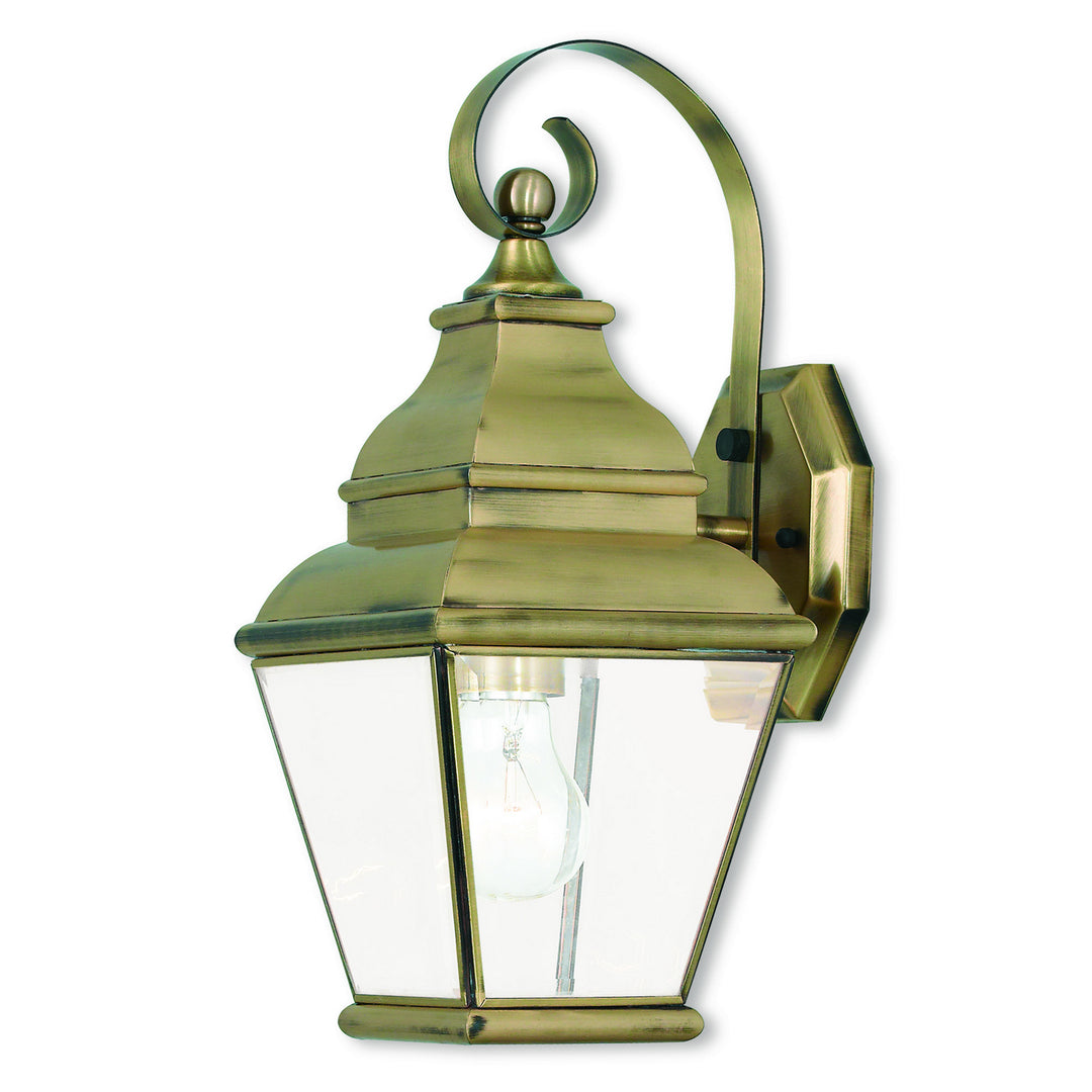 Livex Lighting 2590-01  Exeter Outdoor Antique Brass