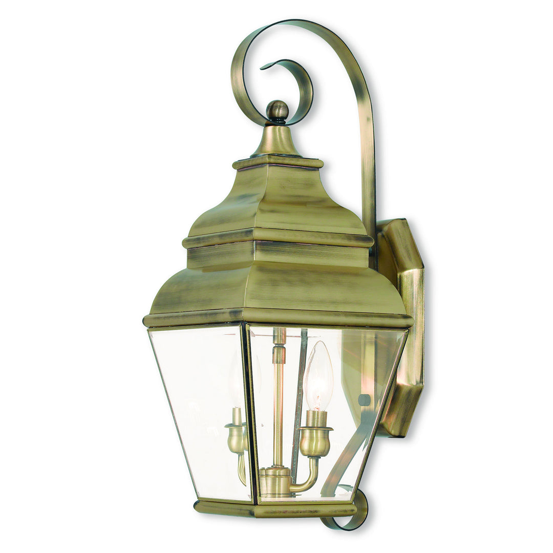 Livex Lighting 2591-01  Exeter Outdoor Antique Brass