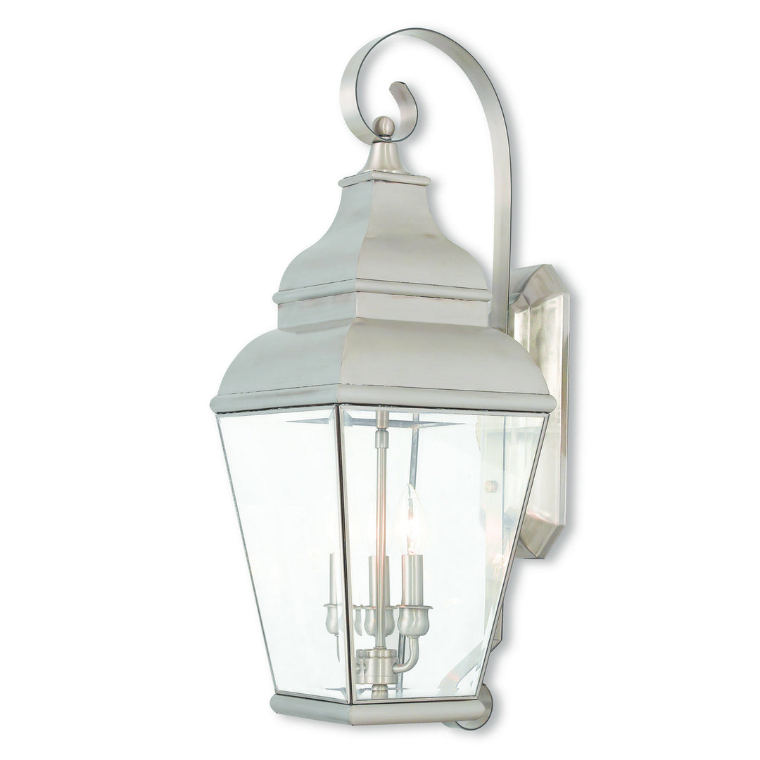 Livex Lighting 2593-91  Exeter Outdoor Brushed Nickel