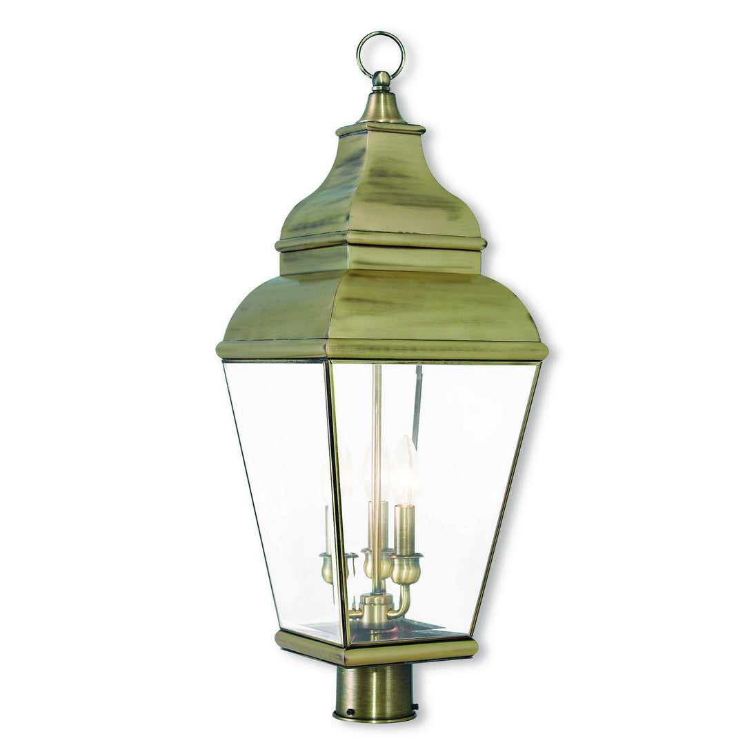 Livex Lighting 2594-01  Exeter Outdoor Antique Brass
