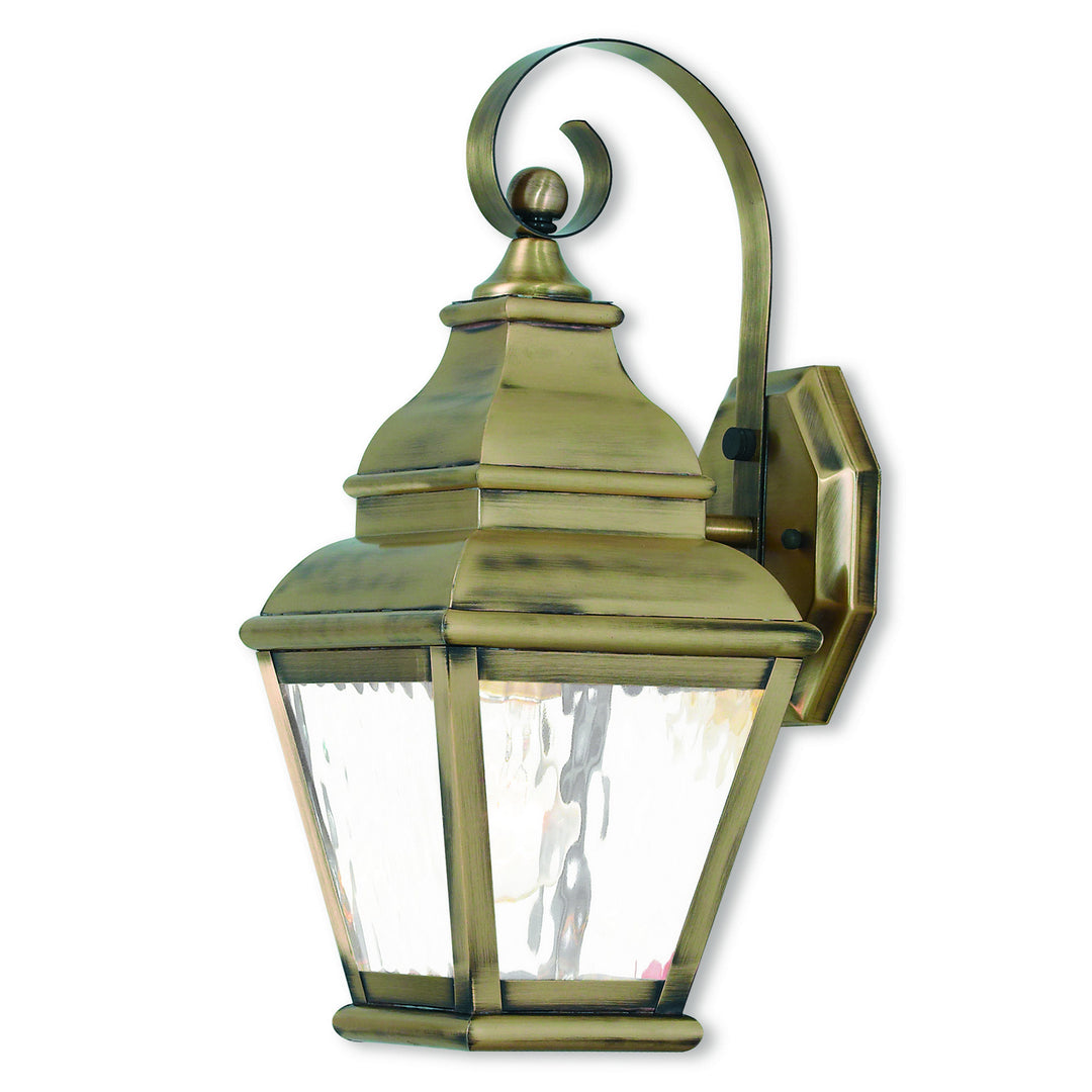 Livex Lighting 2601-01  Exeter Outdoor Antique Brass