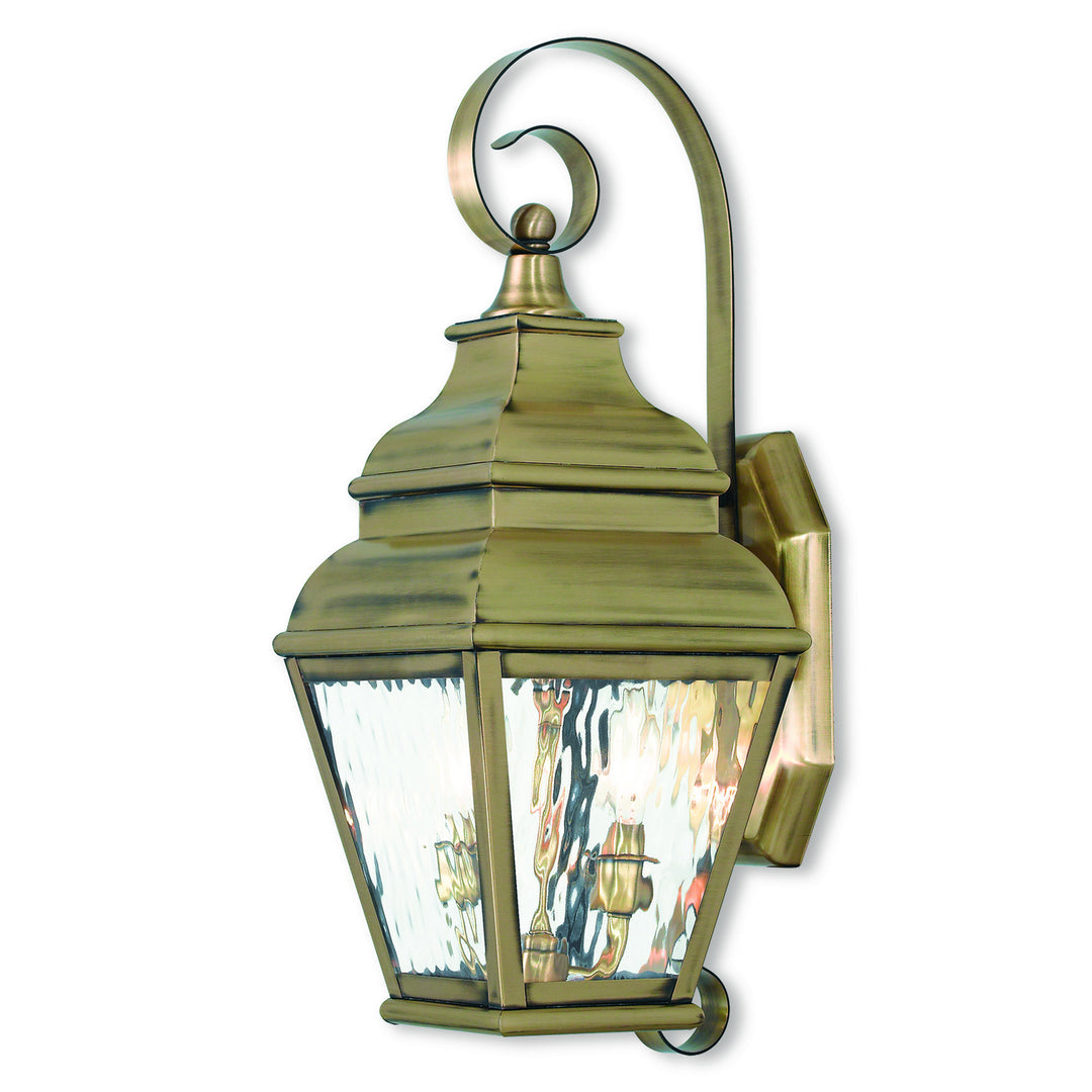 Livex Lighting 2602-01  Exeter Outdoor Antique Brass