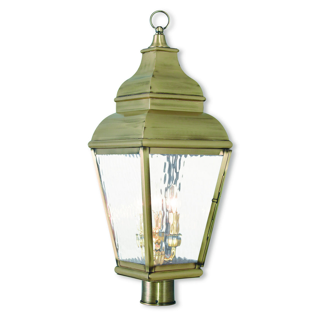 Livex Lighting 2606-01  Exeter Outdoor Antique Brass