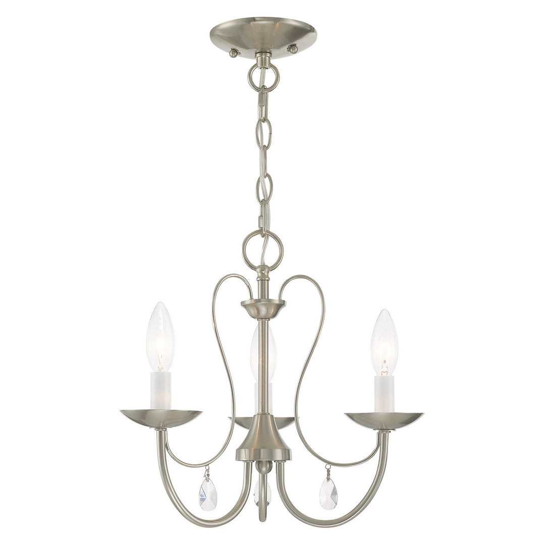 Livex Mirabella 40863-91 Chandelier Light - Brushed Nickel