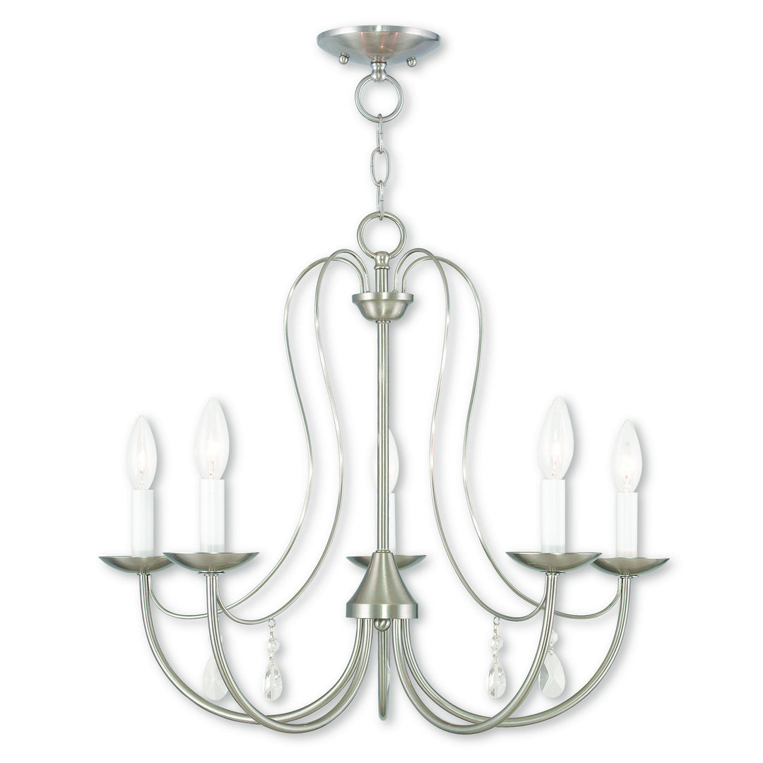 Livex Mirabella 40865-91 Chandelier Light - Brushed Nickel