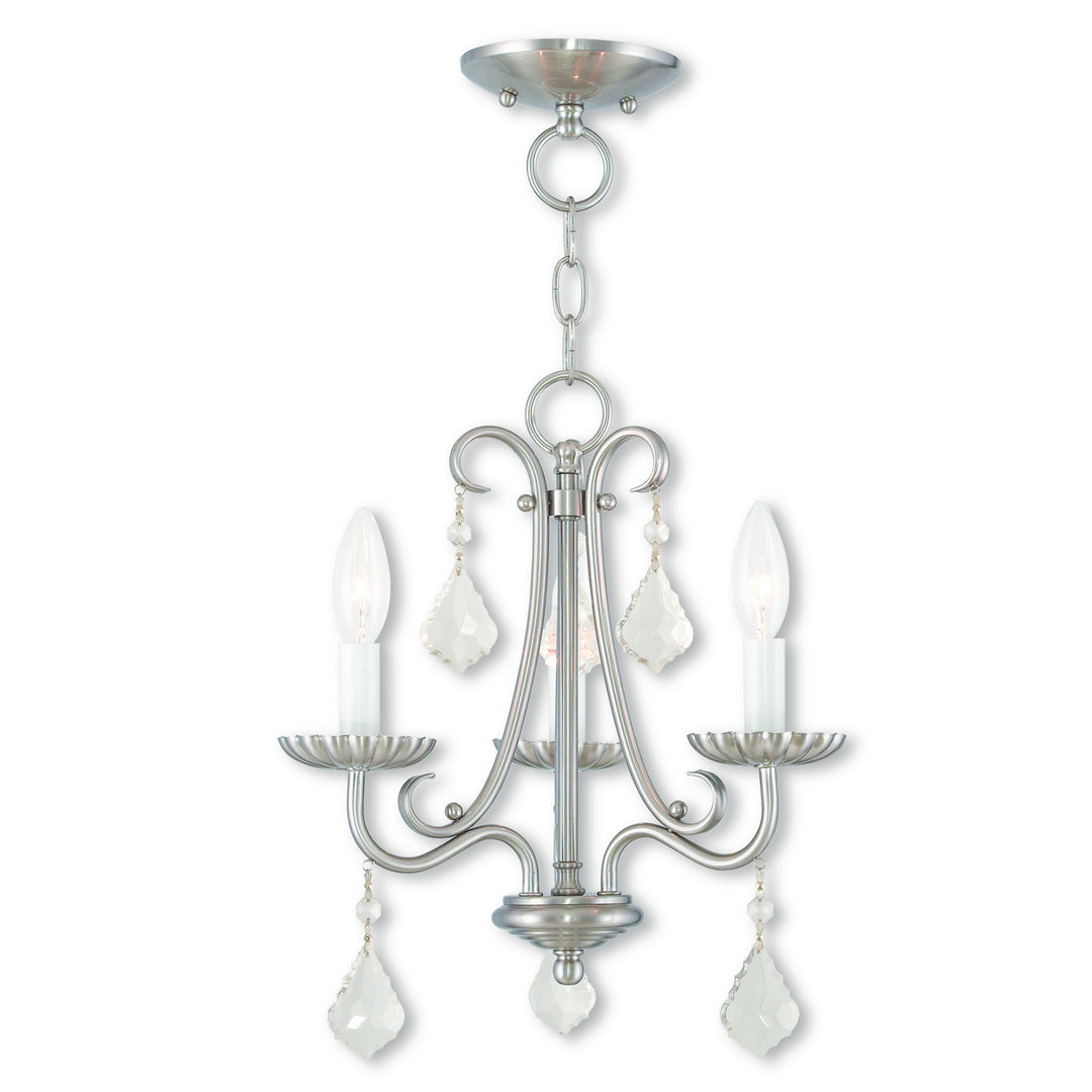 Livex Daphne 40873-91 Chandelier Light - Brushed Nickel