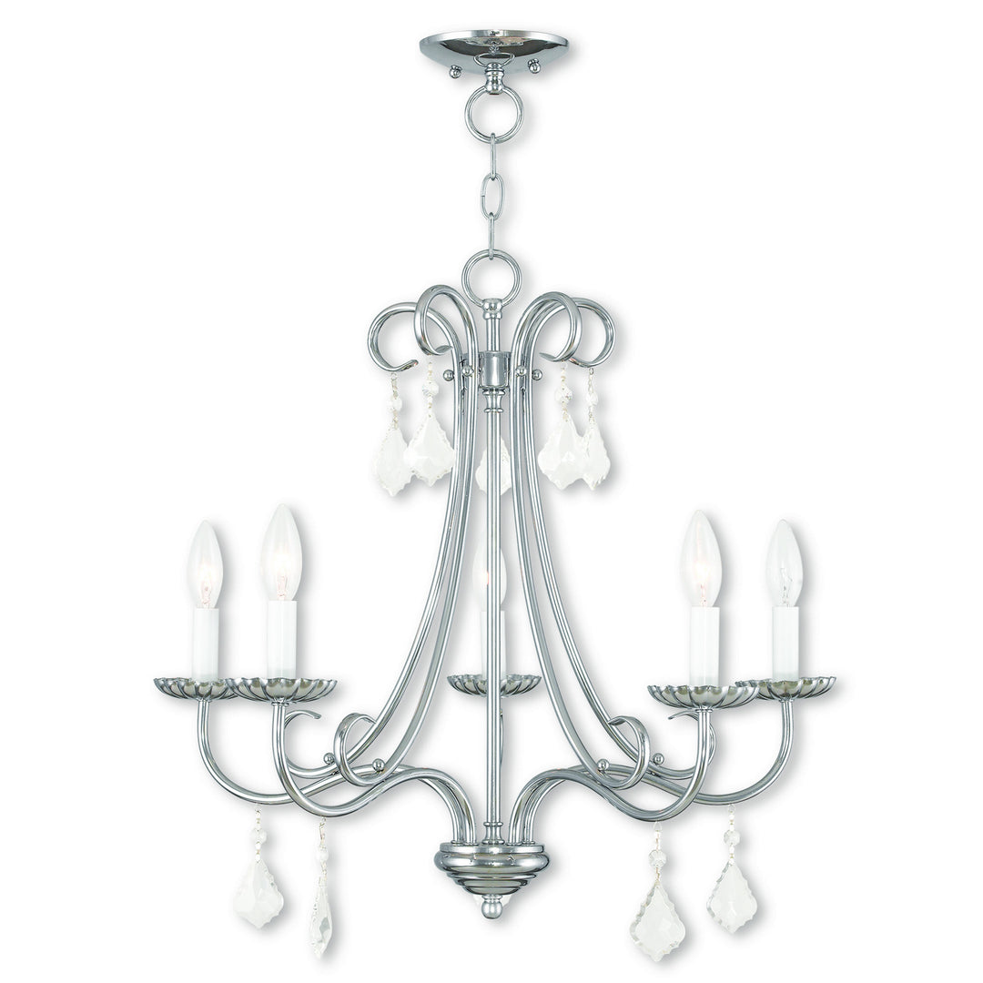 Livex Daphne 40875-05 Chandelier Light - Polished Chrome