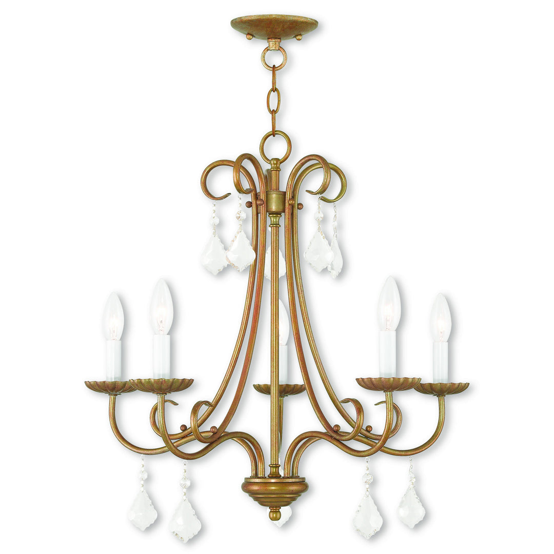 Livex Daphne 40875-48 Chandelier Light - Antique Gold Leaf