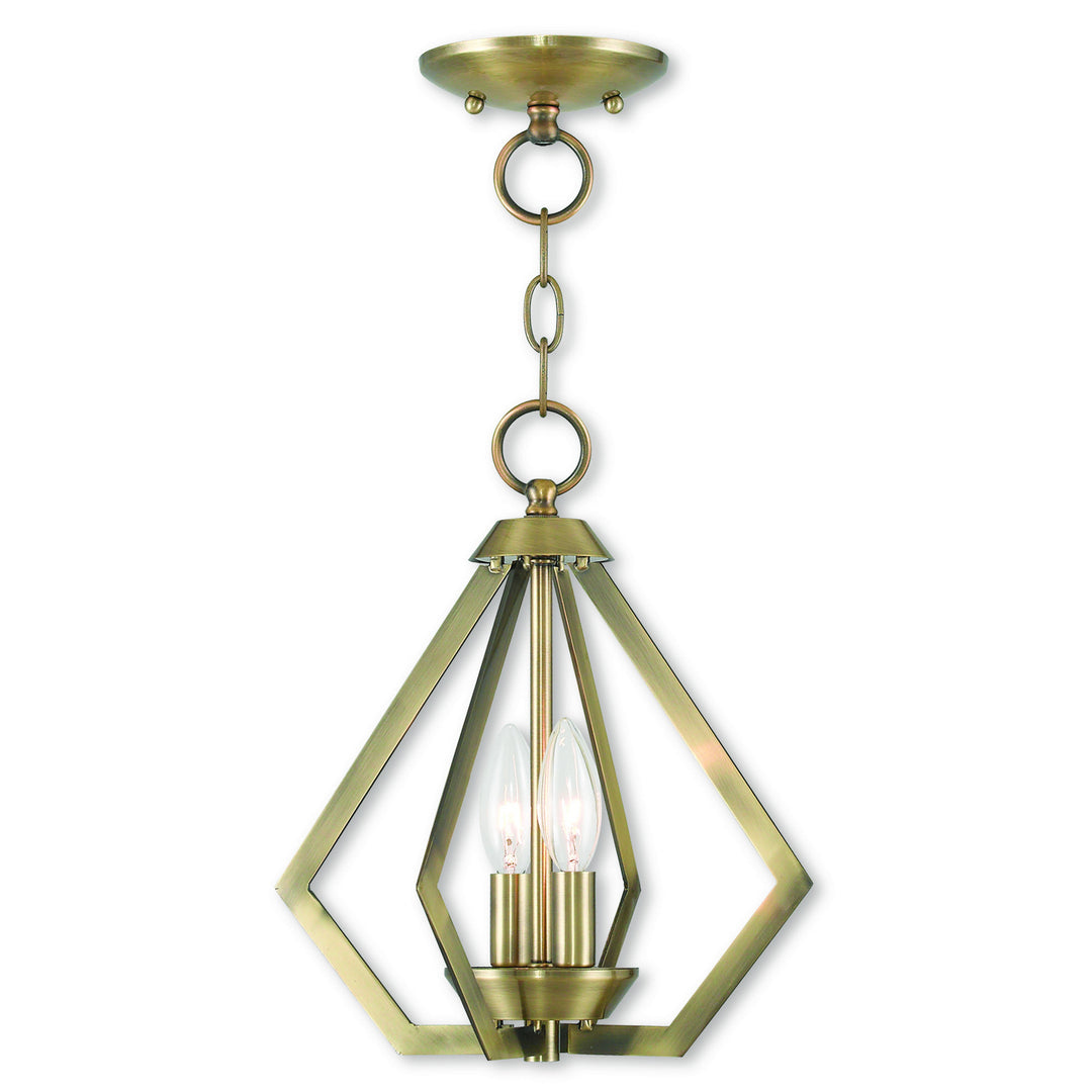 Livex Prism 40922-01 Chandelier Light - Antique Brass