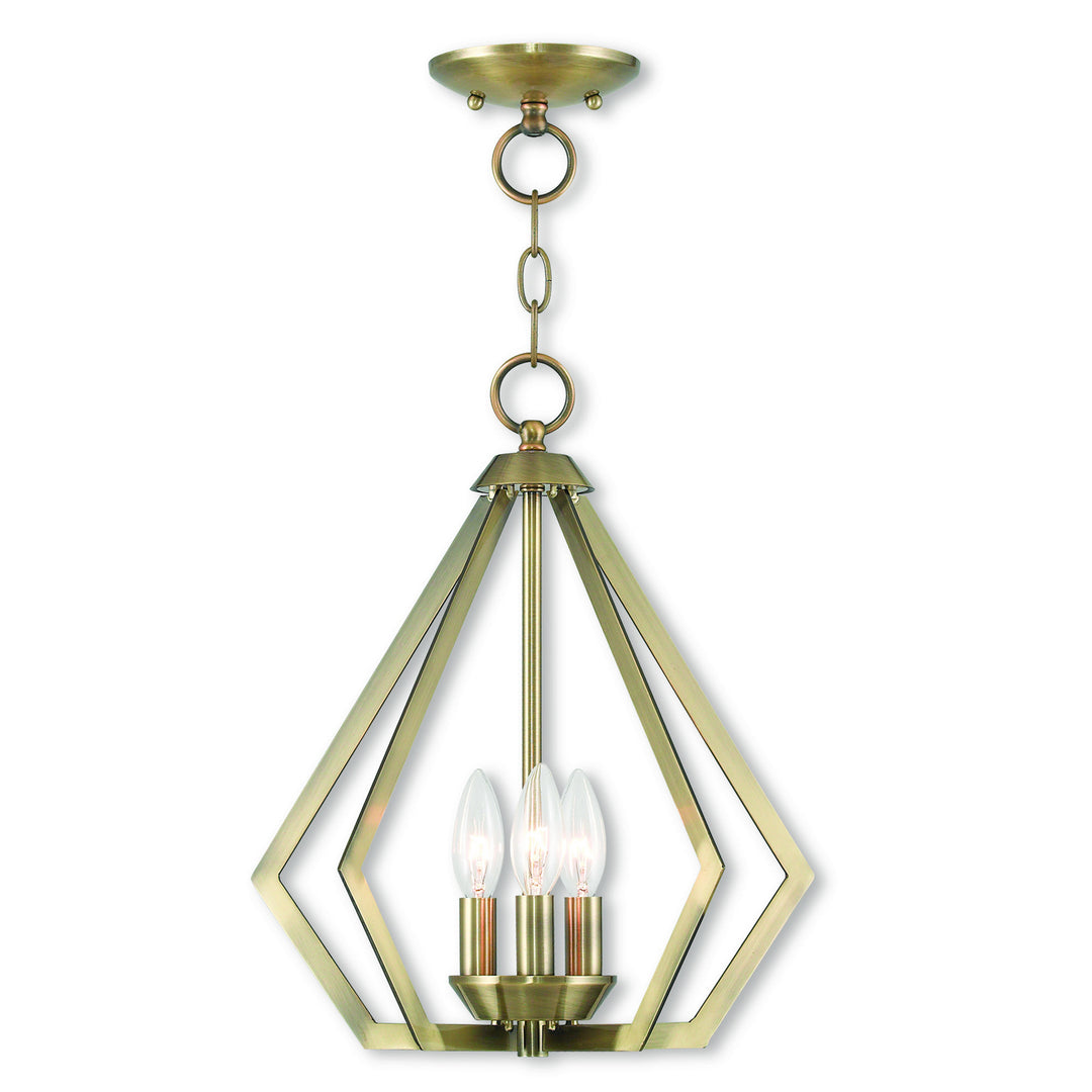 Livex Prism 40923-01 Chandelier Light - Antique Brass