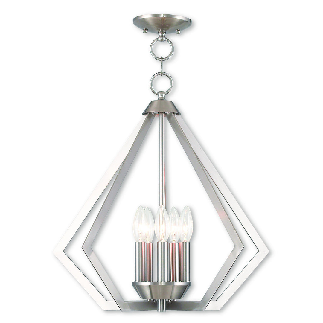Livex Prism 40925-91 Chandelier Light - Brushed Nickel