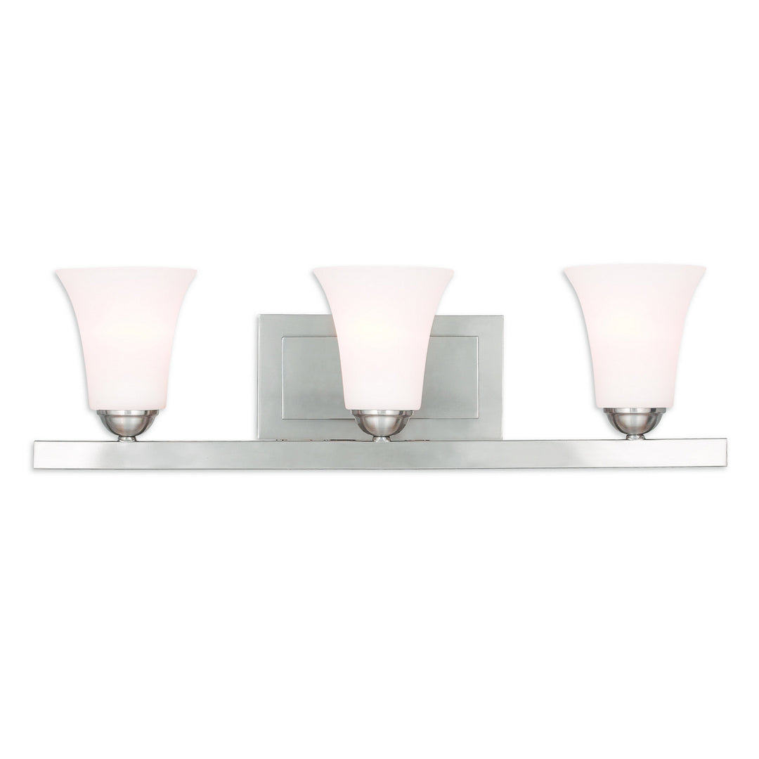 Livex Ridgedale 6493-91 Bath Vanity Light 26 in. wide - Brushed Nickel