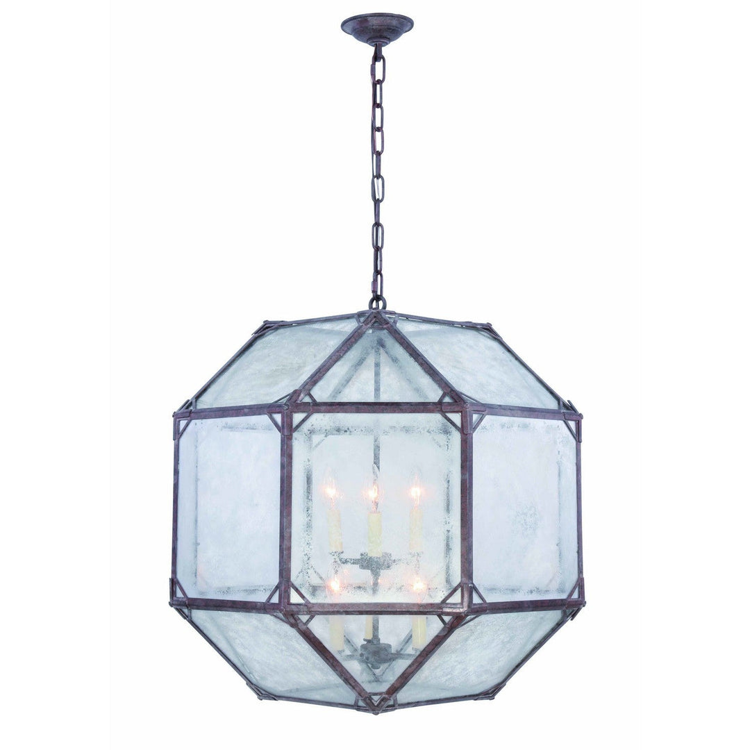 Elegant Gordon 1514D24SR Pendant Light - Saddle Rust