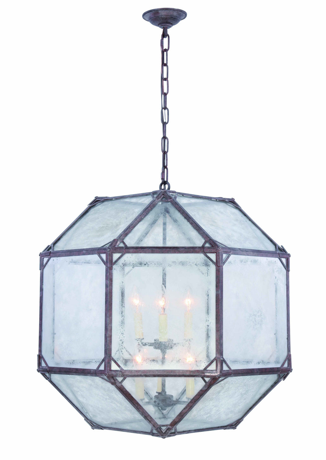 Elegant Gordon 1514D24SR Pendant Light - Saddle Rust