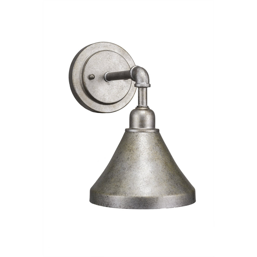 Toltec Vintage 181-as-410 Wall Sconce Light - Aged Silver