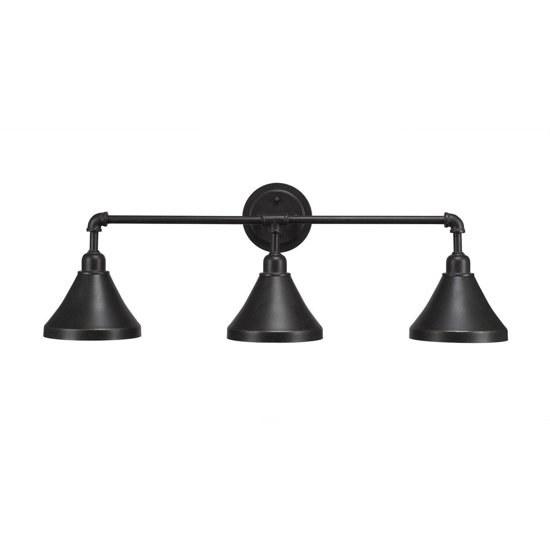 Toltec Vintage 183-dg-410 Bath Vanity Light 33 in. wide - Dark Granite