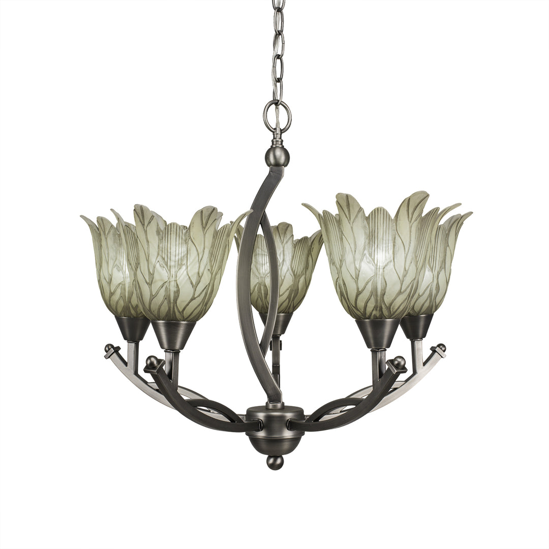 Toltec Bow 275-bn-1025 Chandelier Light - Brushed Nickel