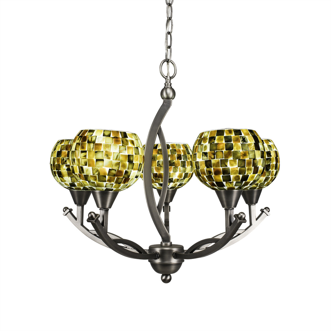 Toltec Bow 275-bn-407 Chandelier Light - Brushed Nickel