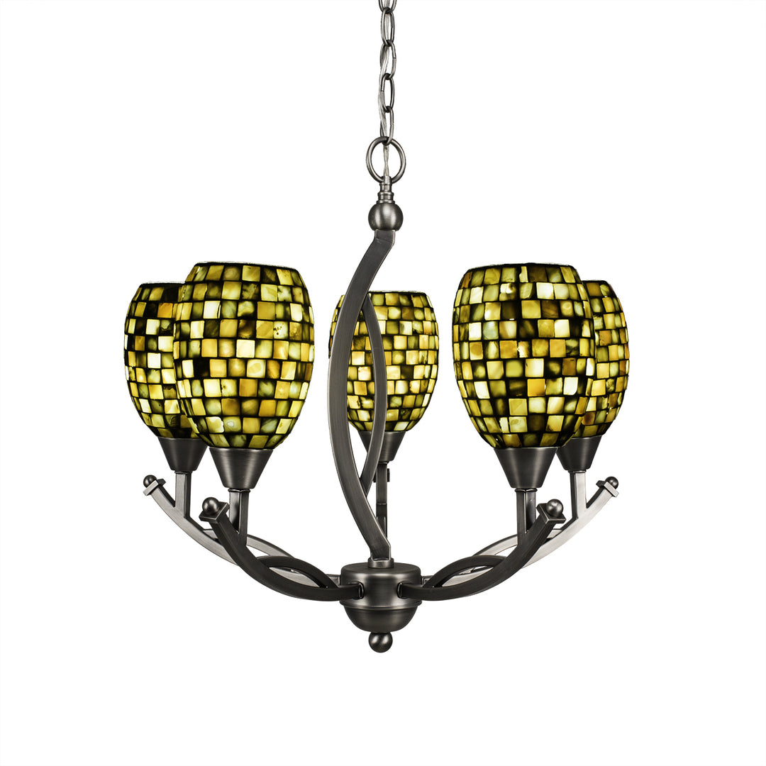 Toltec Bow 275-bn-408 Chandelier Light - Brushed Nickel