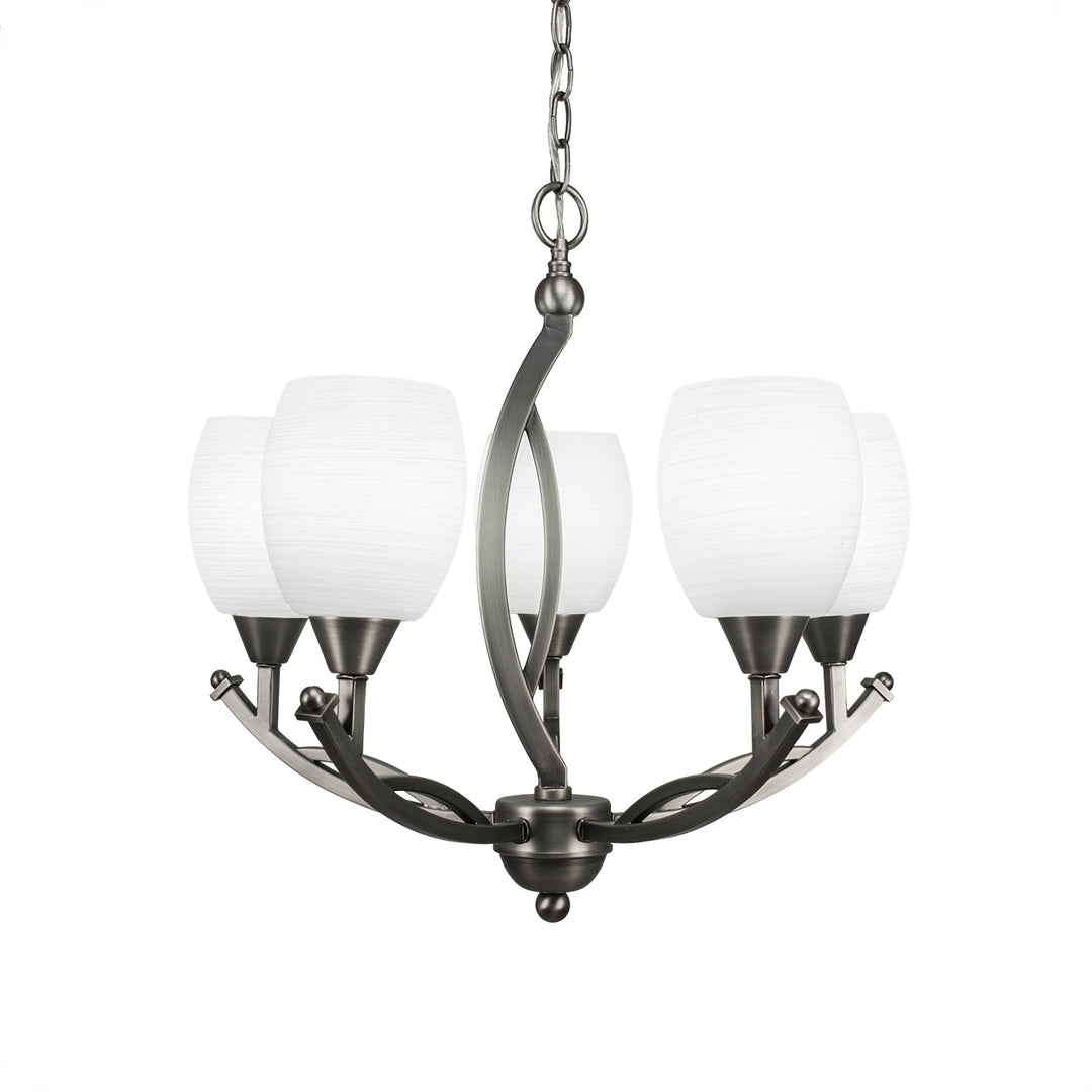 Toltec Bow 275-bn-615 Chandelier Light - Brushed Nickel