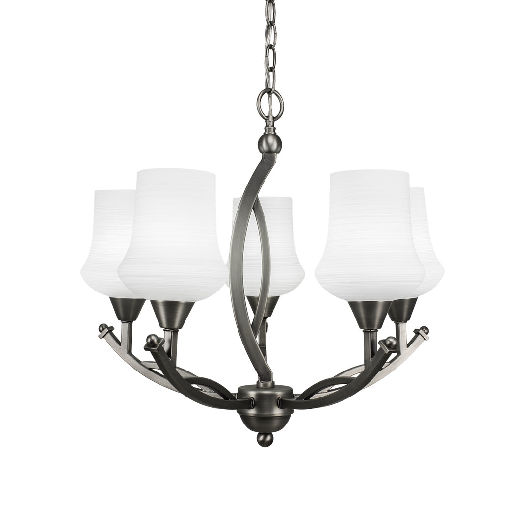 Toltec Bow 275-bn-681 Chandelier Light - Brushed Nickel