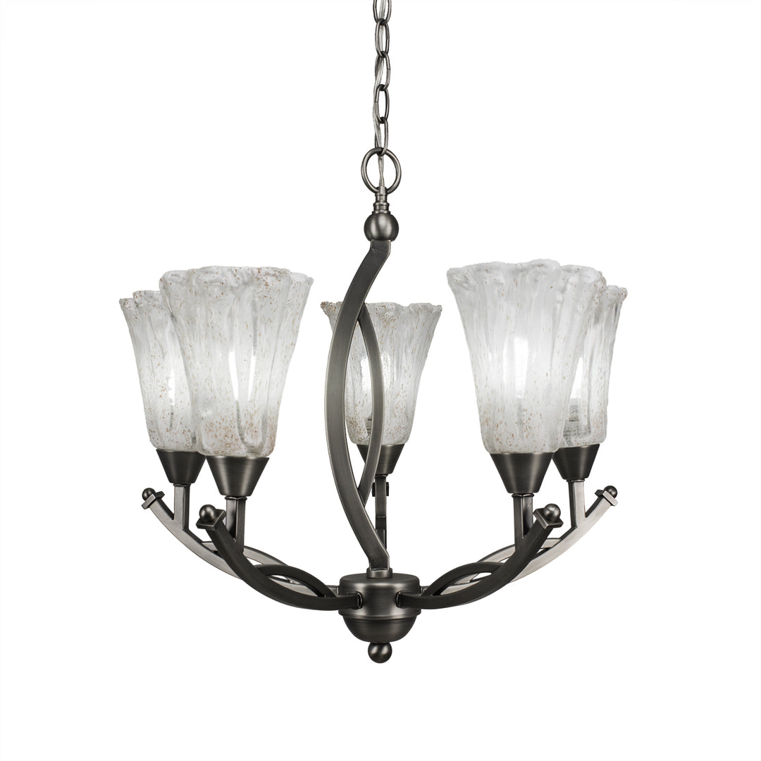 Toltec Bow 275-bn-729 Chandelier Light - Brushed Nickel