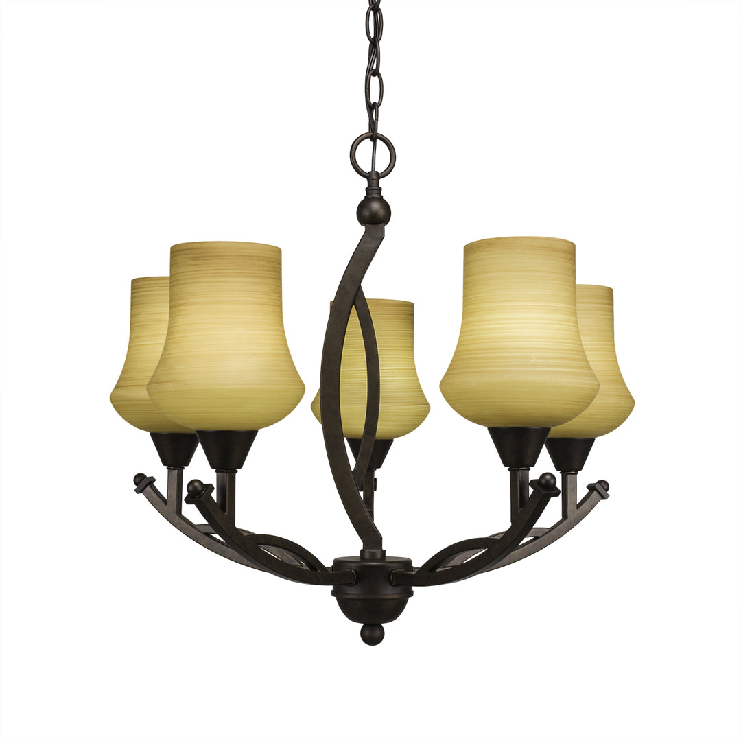 Toltec Bow 275-brz-680 Chandelier Light - Bronze