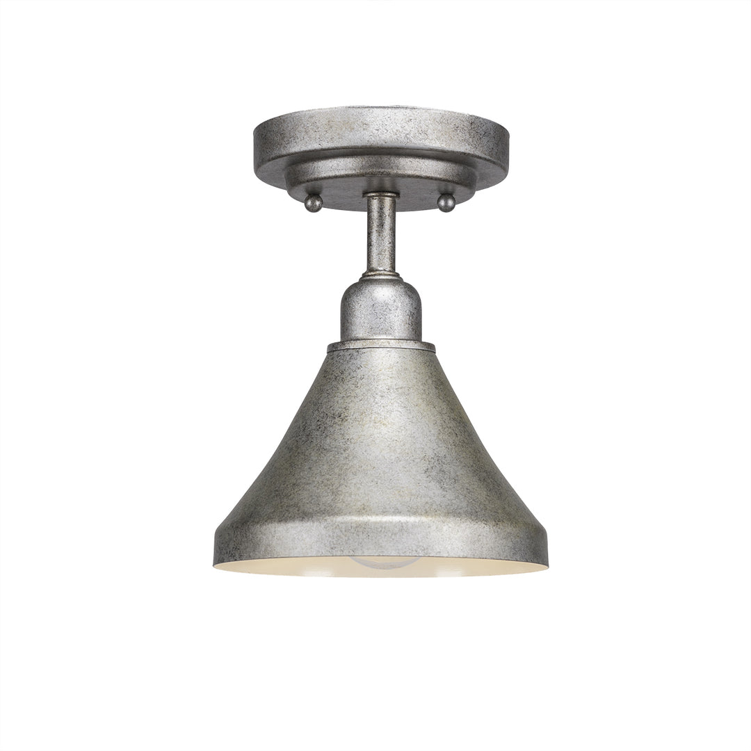 Toltec Vintage 280-as-410 Ceiling Light - Aged Silver Metal