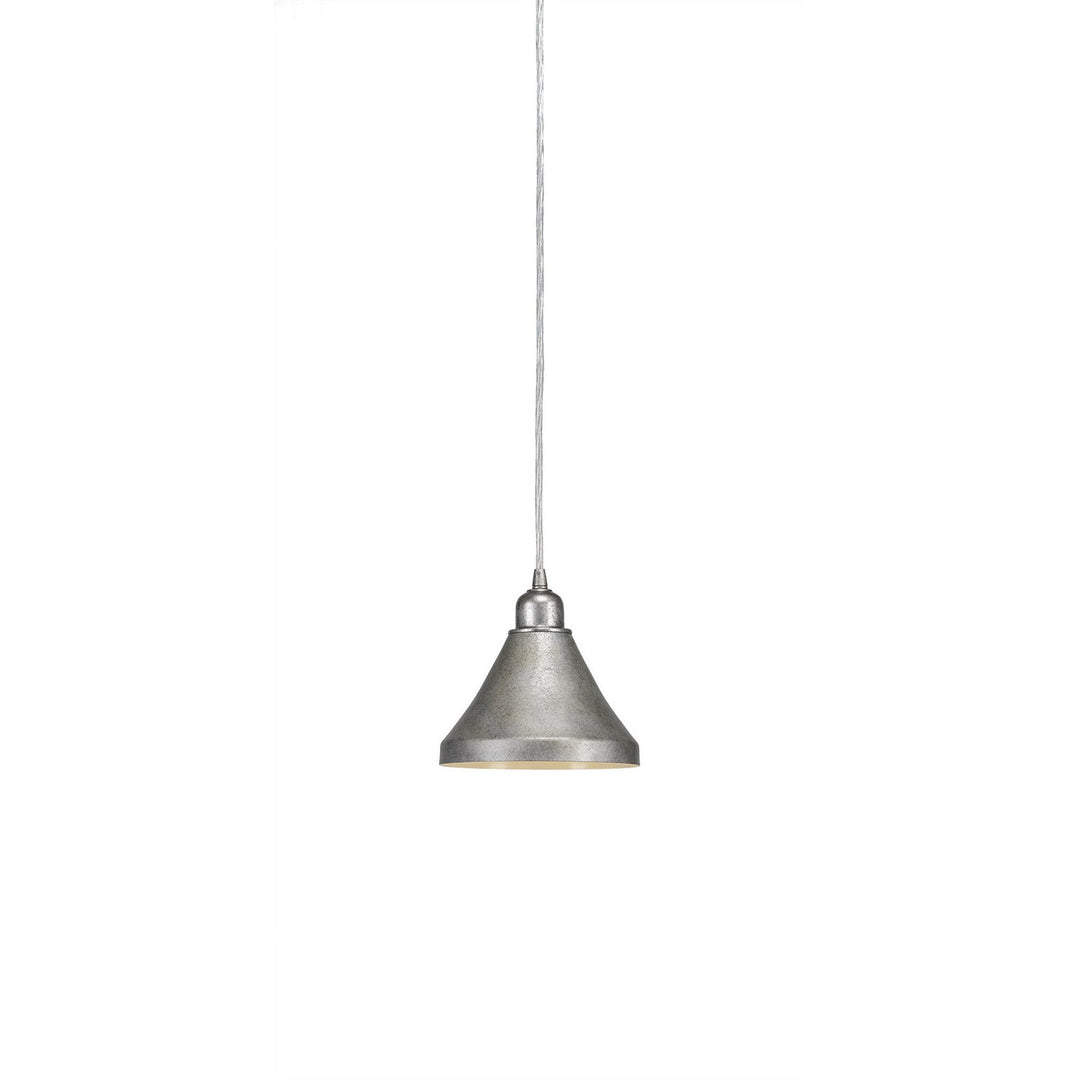 Toltec Vintage 282-as-410 Pendant Light - Aged Silver