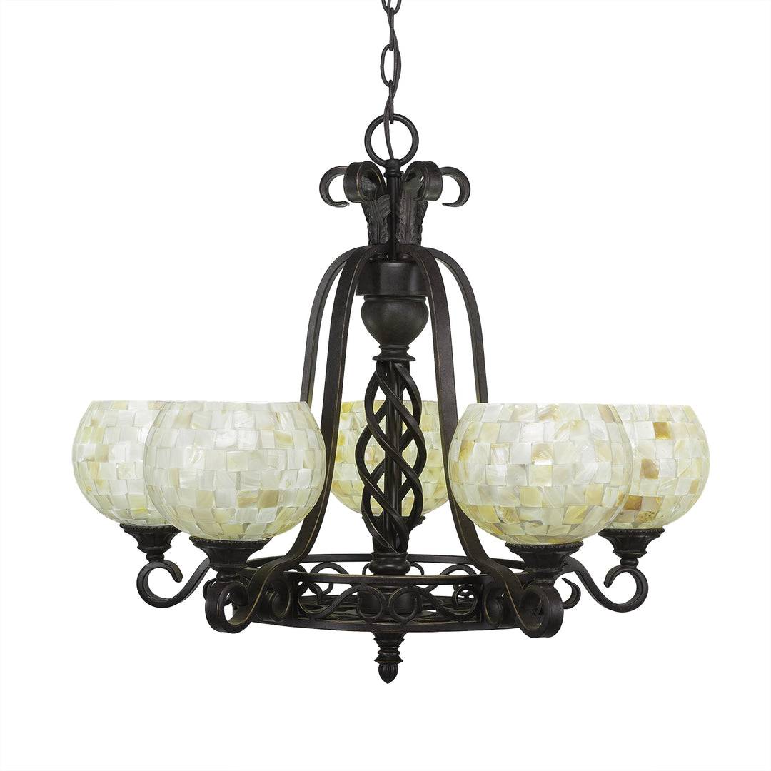 Toltec Elegante 865-dg-405 Chandelier Light - Dark Granite