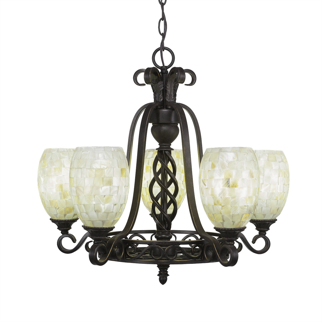 Toltec Elegante 865-dg-406 Chandelier Light - Dark Granite