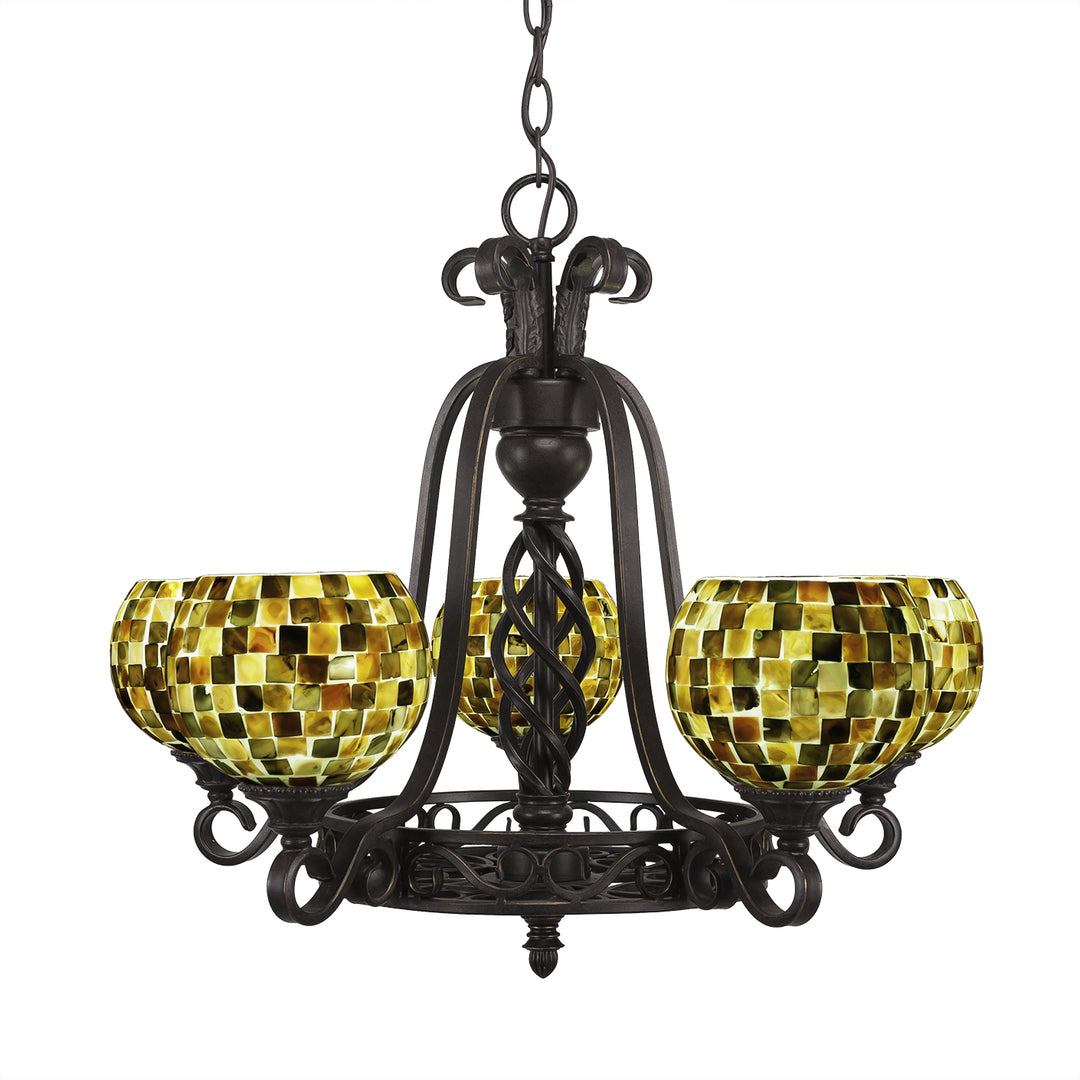 Toltec Elegante 865-dg-407 Chandelier Light - Dark Granite