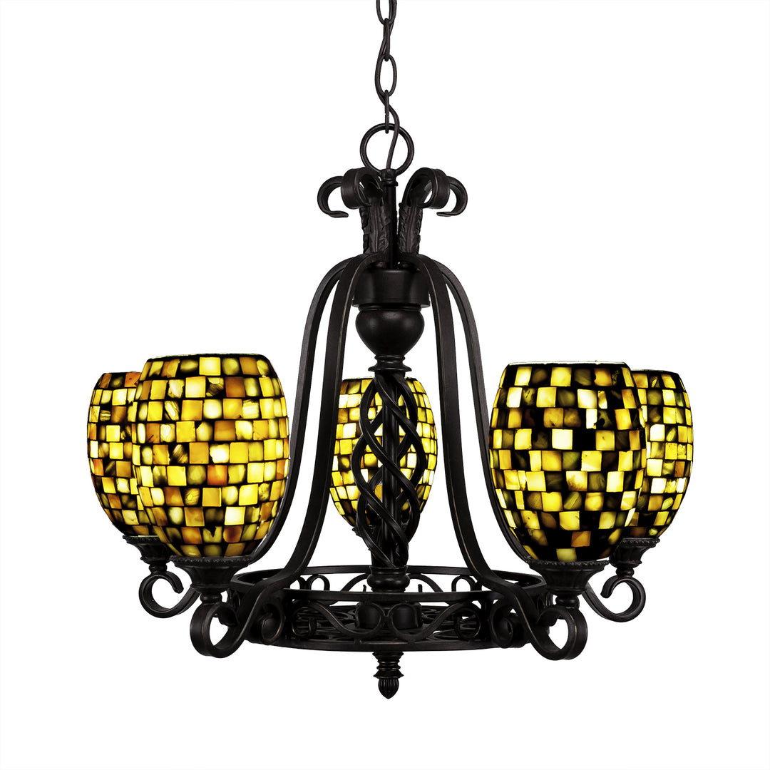 Toltec Elegante 865-dg-408 Chandelier Light - Dark Granite