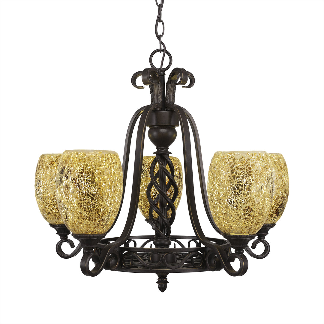 Toltec Elegante 865-dg-4175 Chandelier Light - Dark Granite