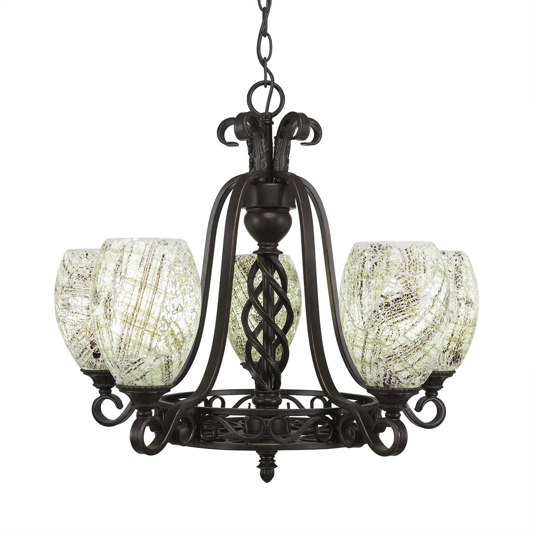 Toltec Elegante 865-dg-5054 Chandelier Light - Dark Granite