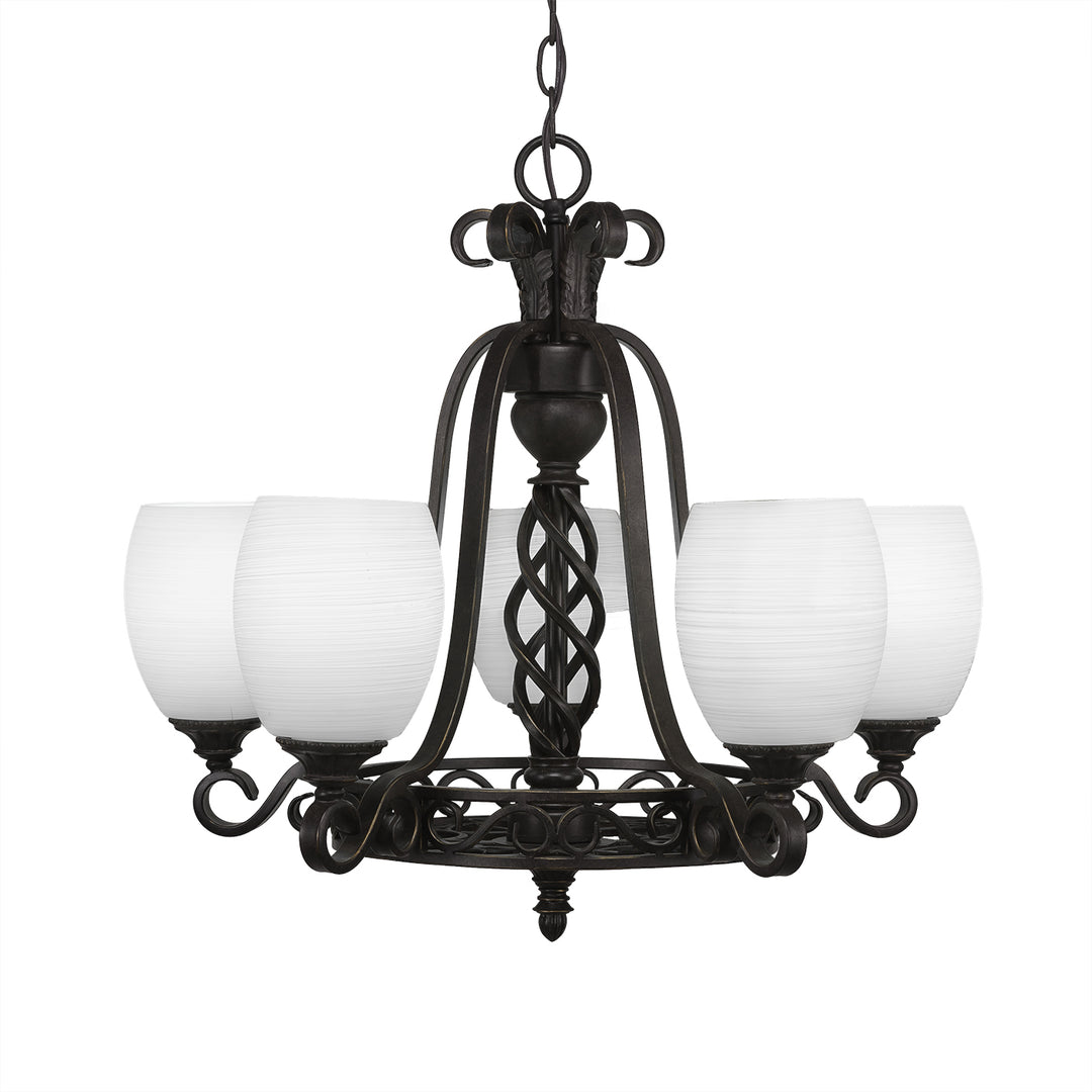 Toltec Elegante 865-dg-615 Chandelier Light - Dark Granite