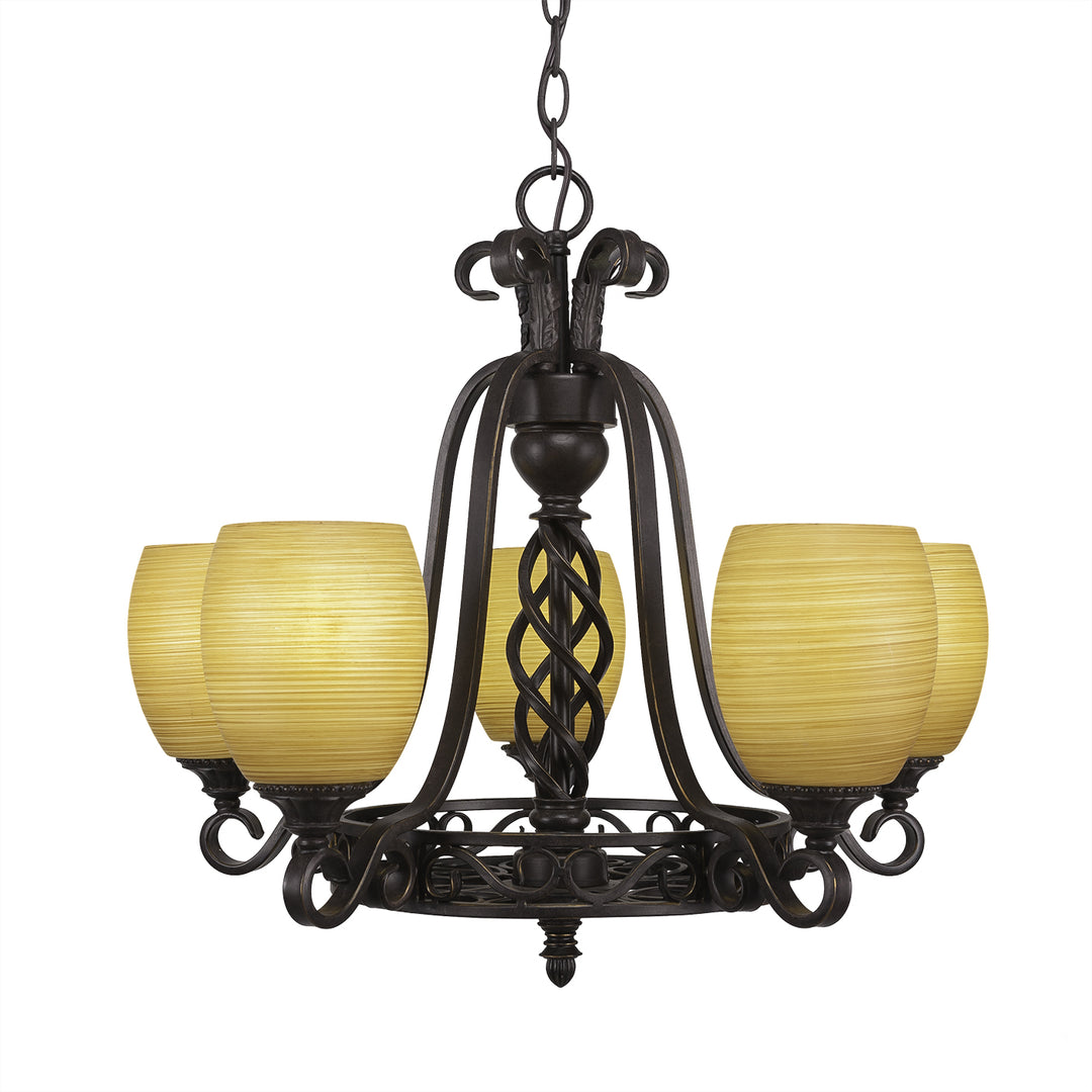 Toltec Elegante 865-dg-625 Chandelier Light - Dark Granite