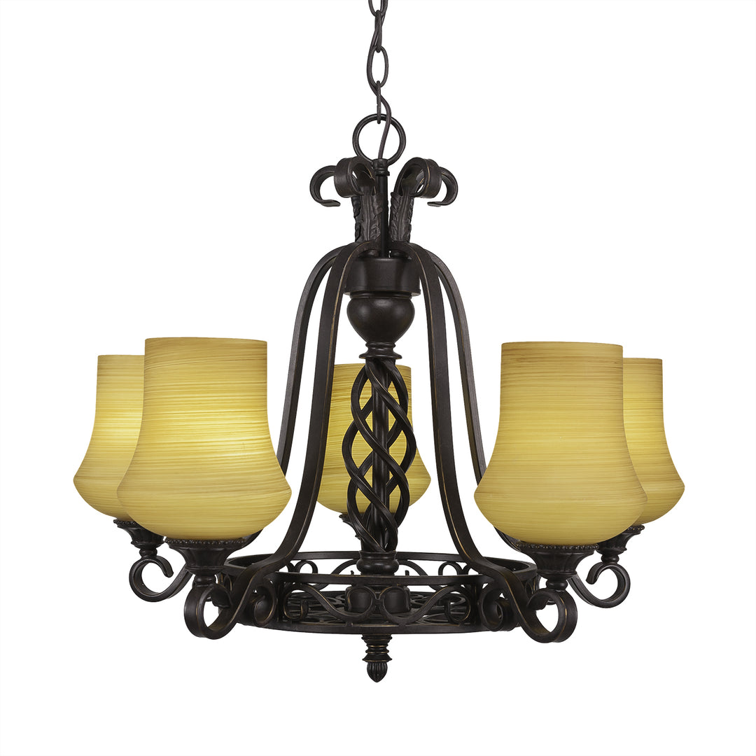 Toltec Elegante 865-dg-680 Chandelier Light - Dark Granite
