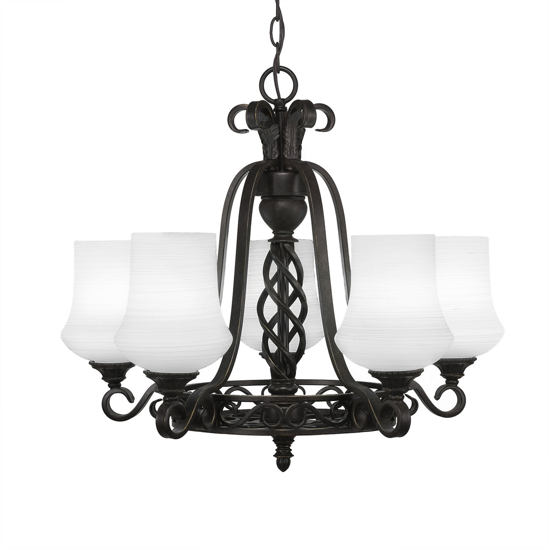 Toltec Elegante 865-dg-681 Chandelier Light - Dark Granite