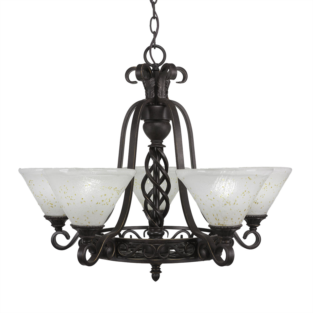 Toltec Elegante 865-dg-7145 Chandelier Light - Dark Granite