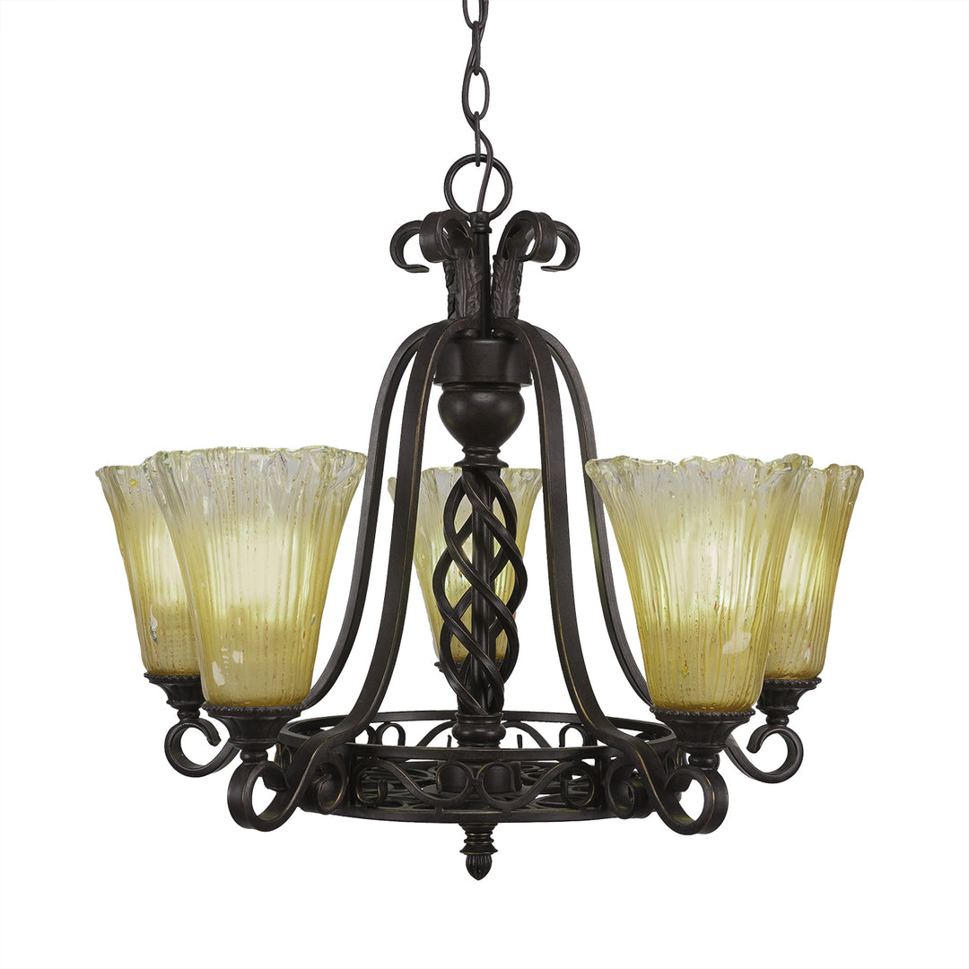 Toltec Elegante 865-dg-720 Chandelier Light - Dark Granite