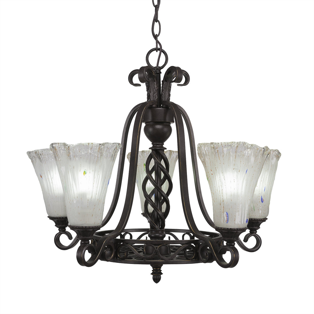 Toltec Elegante 865-dg-721 Chandelier Light - Dark Granite