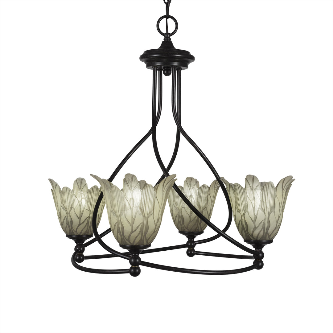 Toltec Capri 904-dg-1025 Chandelier Light - Dark Granite