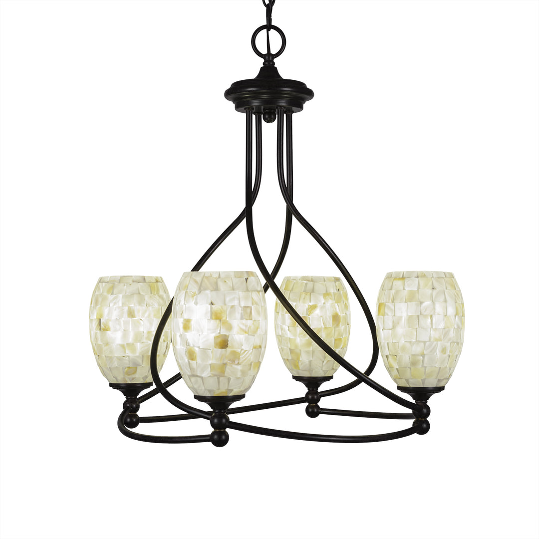 Toltec Capri 904-dg-406 Chandelier Light - Dark Granite