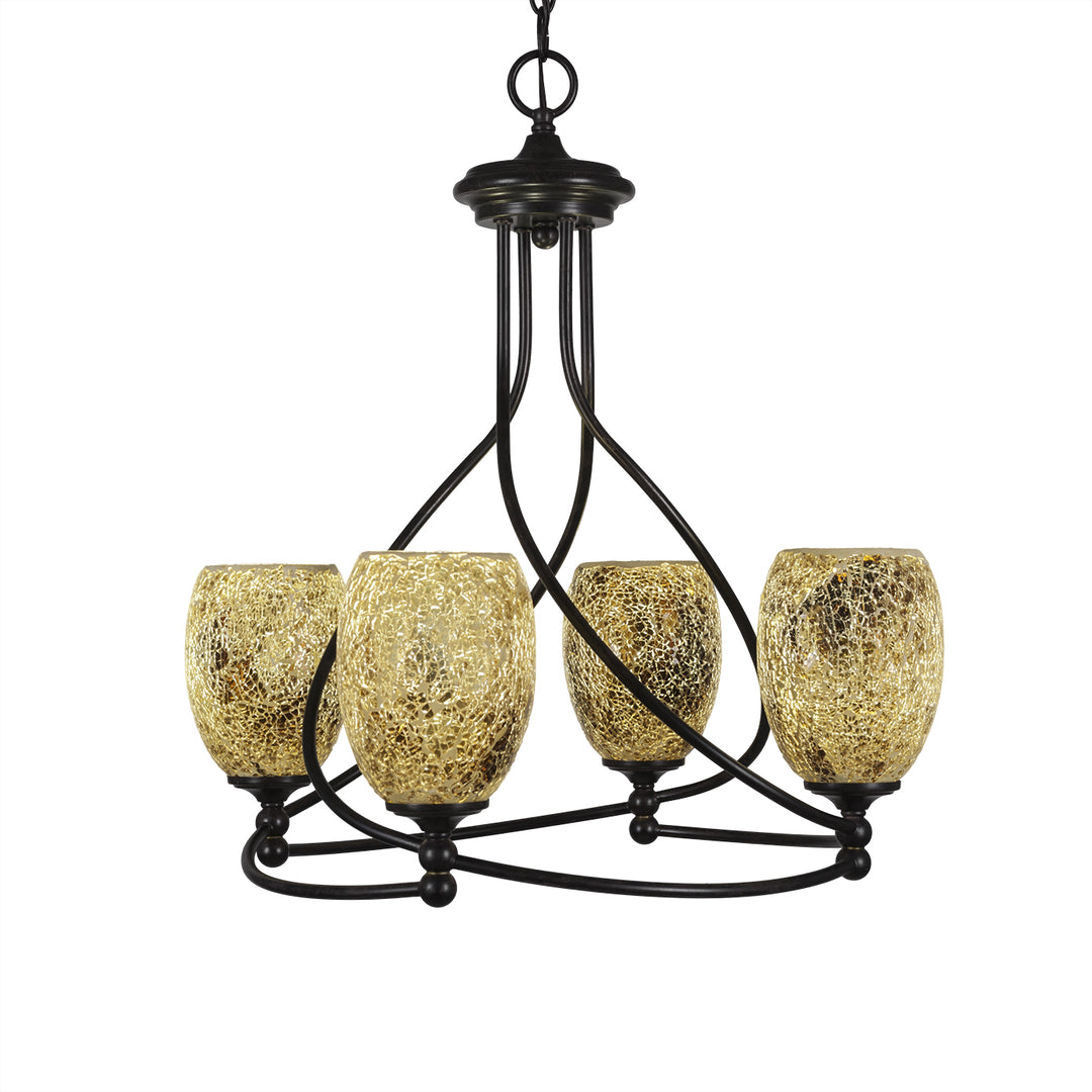 Toltec Capri 904-dg-4175 Chandelier Light - Dark Granite