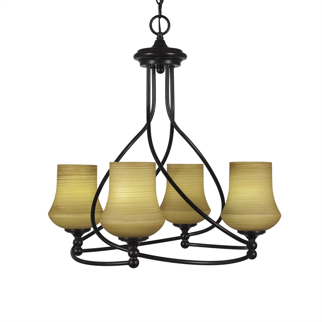 Toltec Capri 904-dg-680 Chandelier Light - Dark Granite