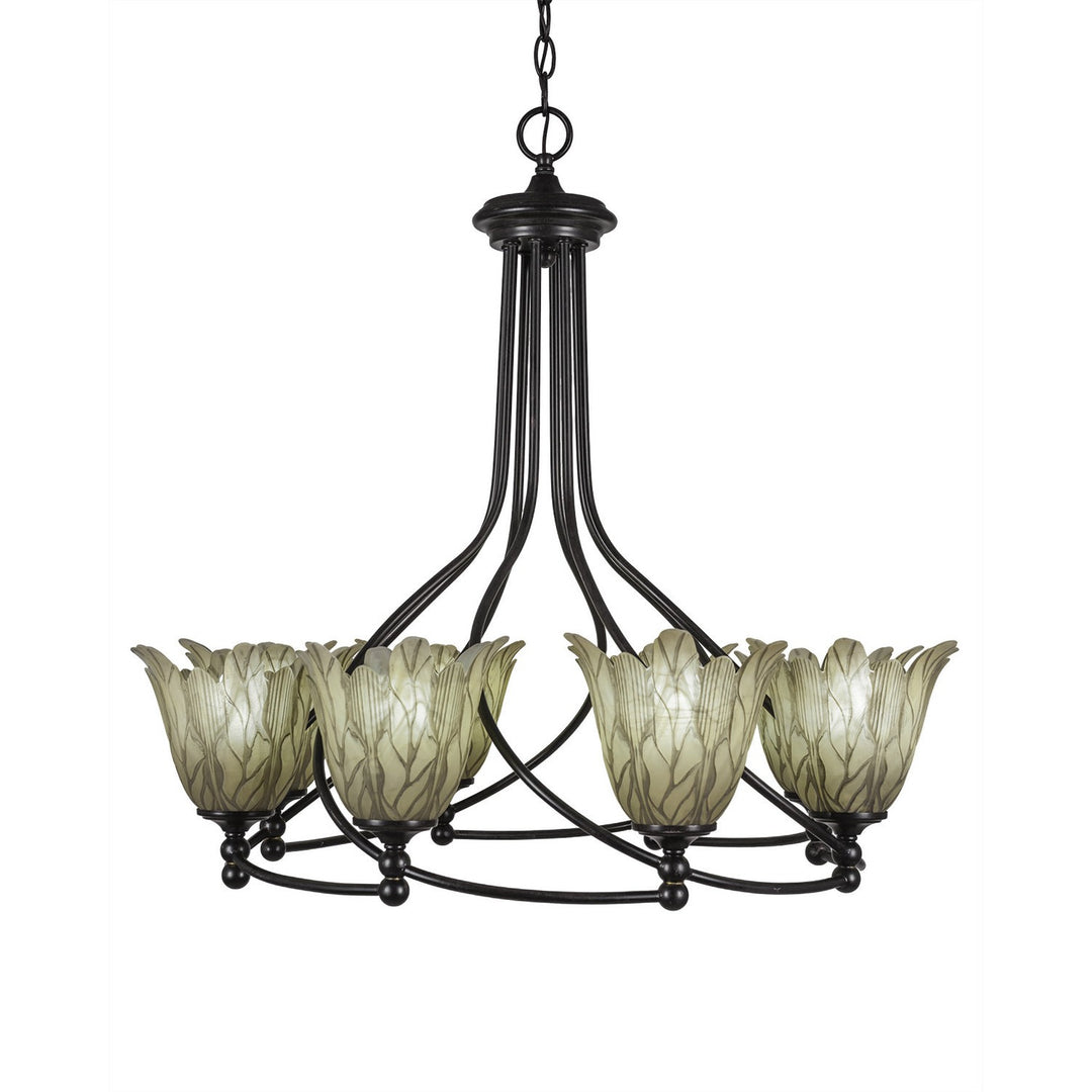Toltec Capri 908-dg-1025 Chandelier Light - Dark Granite