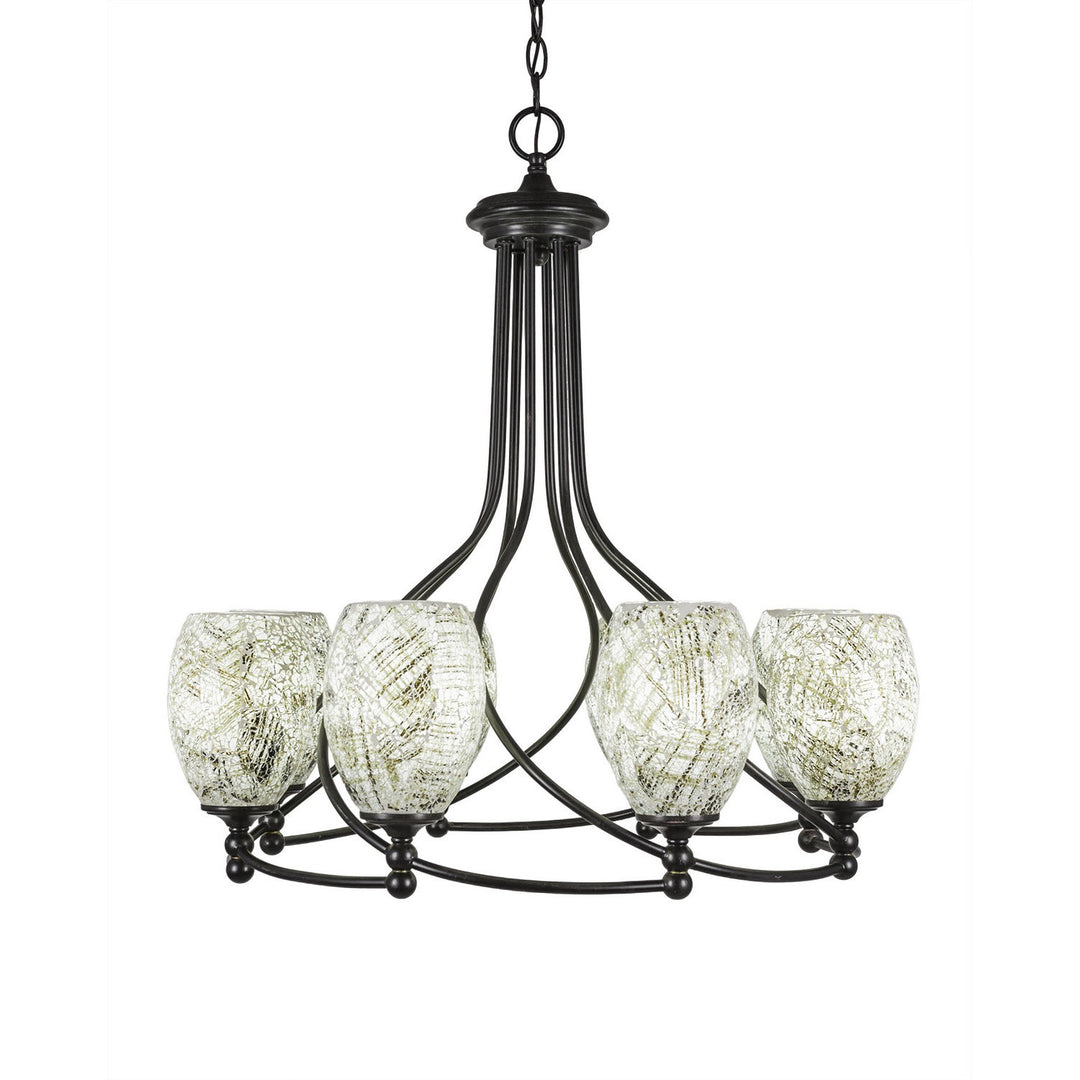 Toltec Capri 908-dg-5054 Chandelier Light - Dark Granite